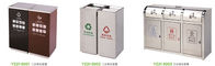 Ss het Vuilniscontainer die van de Recyclingsstraat de Geclassificeerde Bak van het Metaalhuisvuil bevinden zich