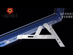 DE SCHARNIEREN VAN HET ALUMINIUMvenster