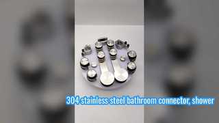 304 roestvrijstalen badkamerconnector, glazen bevestigingsstang voor doucheruimte, hardwareaccessoires, flens s