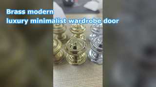 Messing moderne luxe minimalistische kledingkastdeur enkele gatgreep kastlade schoenenkast Nordic s