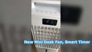 Nieuwe mini-bureauventilator, Smart Timer Silent Home Outdoor Air Cooler voor desktop