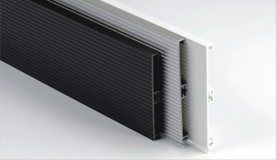 Aluminiumfolie geborsteld zwart PVC rokje Plastic keukenkasten