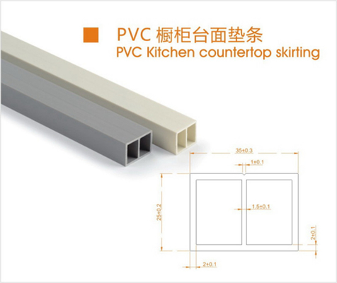 De Keukencountertop van SupermarketModernpvc het Begrenzen Weerbestendigheid