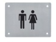 Blind-touch-herkenningstekens Braille Toilettekens voor hotels
