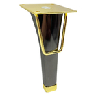 fabriek leveren 6 inch gietijzer houten kleur zwart goud metaal meubels bank benen voor bed