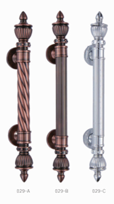 Antieke Chrome Craft Pull Handle Aluminium En SUS Luxe Decor Groot Hotel Solid Hout Door Handle