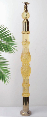 Acrylic Crystal Baluster Duidelijke Transparantie Handgreil Op maat gemaakte grootte Luxe goud Decoratief Acrylische Stai