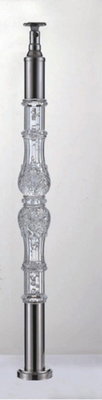 Acrylic Crystal Baluster Duidelijke Transparantie Handgreil Op maat gemaakte grootte Luxe goud Decoratief Acrylische Stai