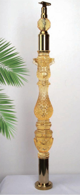 Acrylic Crystal Baluster Duidelijke Transparantie Handgreil Op maat gemaakte grootte Luxe goud Decoratief Acrylische Stai