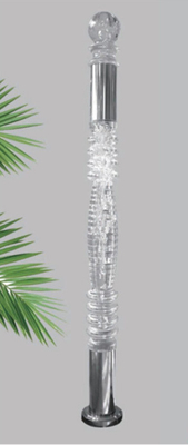 Acrylische trappengraaf mooie kristal handrail voor trappen