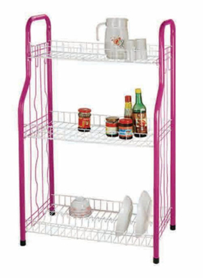 4 Tier Standing Type Keuken Diner Plaat Schotel Rack Schotel Drogen Rack Plaat Rack Met U Net Vorm Onvouwbare mand