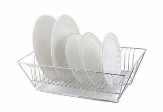 Warm te koop Eenlaagse Schotel Drain Rack Aluminium Keuken Schotel Schotel Schotel Rack Pull-out Basket