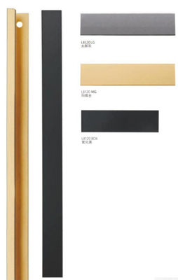 Aluminium kast handvat Matt Ccm Blm Z-zwart Abg Ab Matt Rozen goud