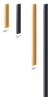 Aluminium kast handvat Matt Ccm Blm Z-zwart Abg Ab Matt Rozen goud