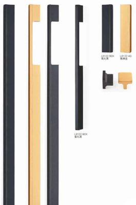 Aluminium kast handvat Matt Ccm Blm Z-zwart Abg Ab Matt Rozen goud