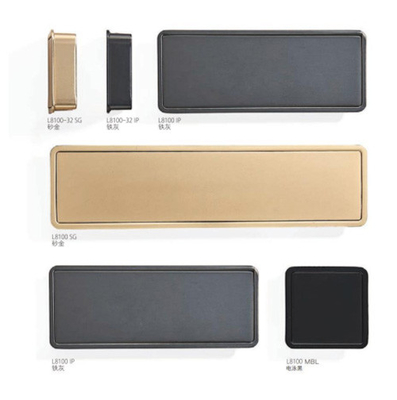Groothandel Zink legering Moderne luxe keukenkasten handgrepen Matt Gold Zwart Kledingkast deur lades Meubelen trekhandgreep
