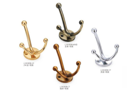 Groothandel Zinkmetalen Decoratieve kleding Gemaakte gouden jas Hook