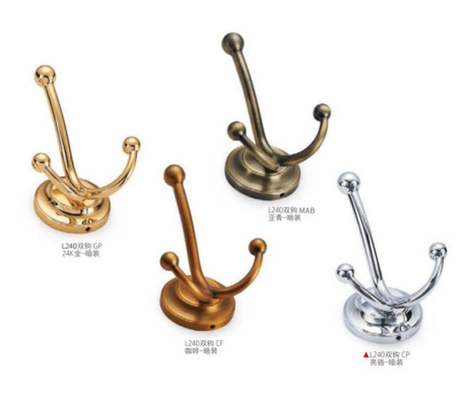 Groothandel Zinkmetalen Decoratieve kleding Gemaakte gouden jas Hook