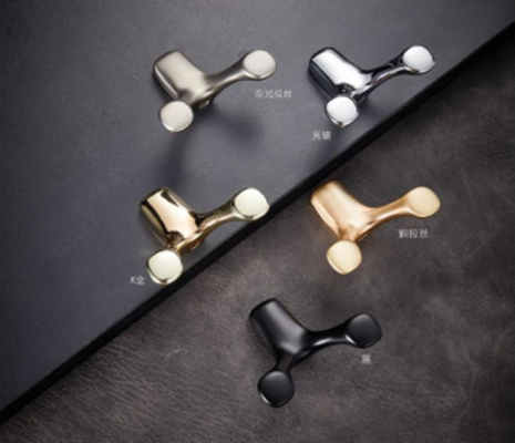 Europese dubbele stof jas haken metalen haken moderne kleding haken voor slaapkamer