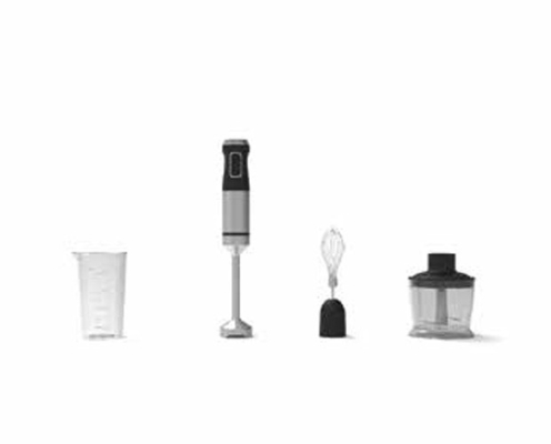 Oplaadbare krachtige onderdompeling draadloze draagbare elektrische roestvrij leg mixer handstick blender