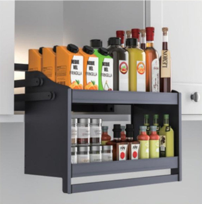600 mm-1000 mm Pantry Storage Organiser Plate Dish Rack Lift System Lift Basket Keuken Verborgen in kast Trekkende doos