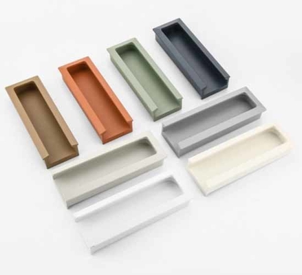 Geïntegreerde aluminium verborgen verborgen laken trek handvat voor keuken kast