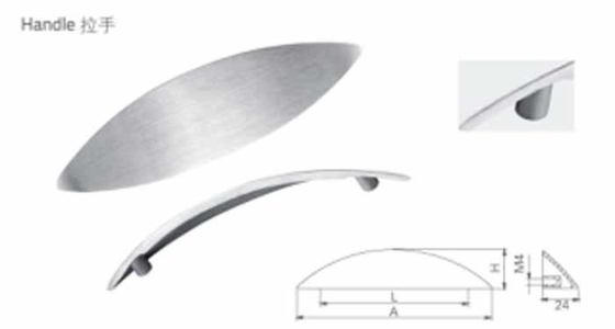 Staal SUS304 Kasten Handleed Meubels Roestvrij staal 304 Handle Keukenkasten Door Handle