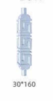 80X80 Aluminium legering Beschermingsrail Balkon Railing Trap Handrail Post Cap piek Cover Heart Seat