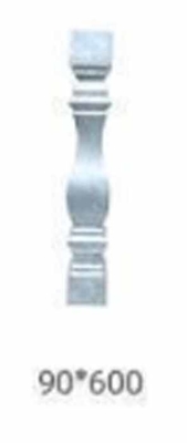 100x100 of 4x4 inch gegoten aluminium hek post kap met siermetalen frame en 3D modellen service