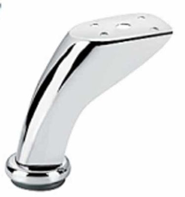 Iron Steel L Shape Golden Long Armchair Stool Feet Cabinet Sofa Legs