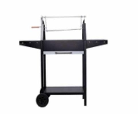 New Arrival Barrel Roast Chicken Charcoal Grill Black Oil Drum Trolley Barbeque Grill Outdoor Barbecue Grill
