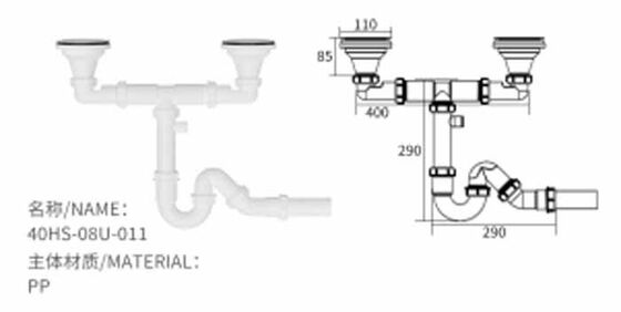 Modern High Quality Single Stainless Cup Sink Drainer for Kitchen Sink Drain Pipe Wash Basin Waste Drain Wholesale Product