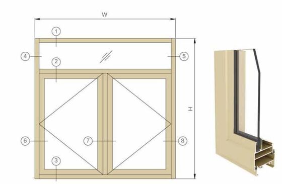 Australian Standards Container House Melbourne Double Glazed Windows Aluminium Sliding Windows