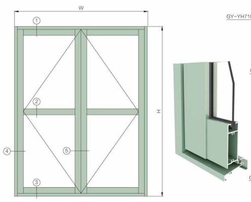 Aluminum Window Profiles Factory Direct Supply Aluminium Casement Window Profiles