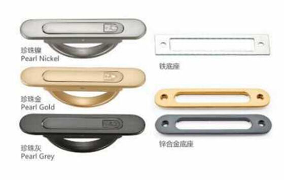 Modern Zinc Alloy Tatami Handle Invisible Concealed Draw Hand Hidden Platform Bed Cabinet Embedded for Bedroom Living Room