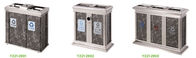 Ss het Vuilniscontainer die van de Recyclingsstraat de Geclassificeerde Bak van het Metaalhuisvuil bevinden zich