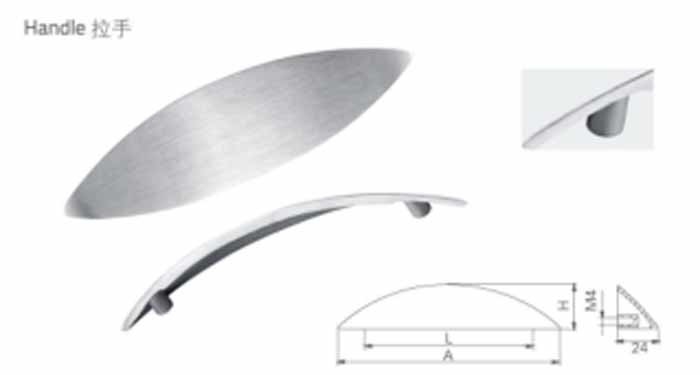 Staal SUS304 Kasten Handleed Meubels Roestvrij staal 304 Handle Keukenkasten Door Handle