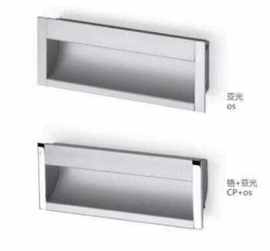 Modern Zinc Alloy Tatami Handle Invisible Concealed Draw Hand Hidden Platform Bed Cabinet Embedded for Bedroom Living Room