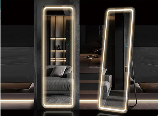 Smart Speaker Badkamer Hotel Volledige douche Led verlicht Spiegel Wand Hangende rechthoek