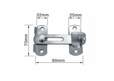 Ss304 van de de Klink de Eenvoudige Moderne Stijl van het Deurslot Op zwaar werk berekende 70x22mm Kleine Grootte