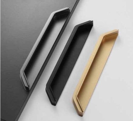 Aluminium legering Schuifkast Kledingkast Geklemd Verborgen Meubels Kas Door Trek Handle