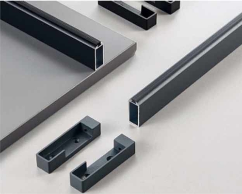 Heavy Duty Aluminium Garderobe Bad Accessoires Kleding Hanging Rod Ronde en ovale kast Rod met beugel