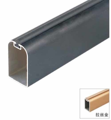 Advanced Grade Garderobe-buis Kleding Hanging Pole Aluminium legering Badkamer Garderobe Chrome Pipe