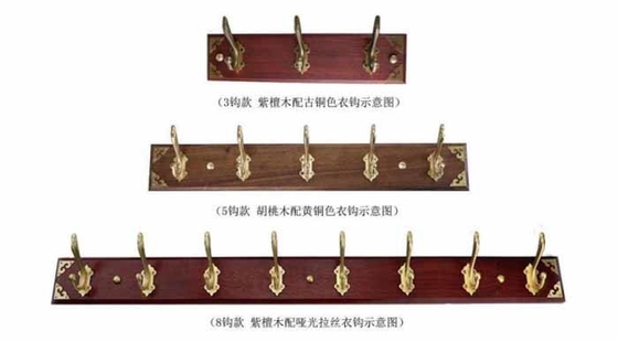 Nieuwe Stijlvolle Messing Hook Hanger Badkamer Accessoires Single Hanger Coat Hooks en Groothandel Productie