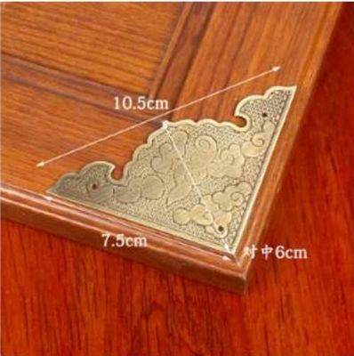 Groothandel Metalen Beschermende Decoratieve Antieke Hoek voor Houten Geschenkdoos IJzeren Tafelbeschermers