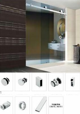 Moderne raamloze schuifglas douche kamer op maat kunst glas zijdelingse opening waterdicht badkamer voor binnenplaats hotels