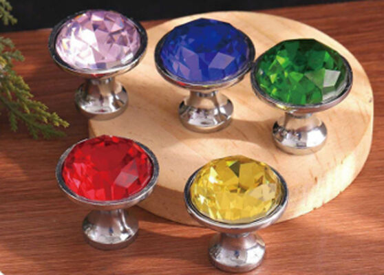 Lichte luxe laken kristal handvat bedkasten deur handvat kristal duif ei veranda kasten deur handvat