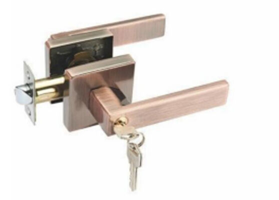 Heavy Duty 3-Point Lock Privacy Aluminium Alloy Door Door Lever Handgrepen Met Lock Cylinder Voor Slaapkamers Appartementen Keukens