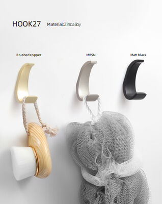 Moderne Y-vormige eenvoudige vaste zinklegering jas Hook Sleutelhook Dubbele Hook Door Hood Rack Slaapkamer Badkamer Garderobe Meubelen