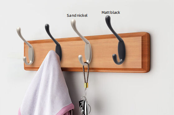 Zwarte Moderne Eenvoudige Kapstokken Wandmontage Grappige Zwarte Metalen Wandhaak Kinderkamer Zwarte Metalen Wandhaak Kinderen